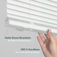 thumbnail image 3 of REGAL estate No Drill Cordless 1" Magnet Mini Blinds, Easy Install Door Blinds, 25" W x 72" H, White, 3 of 9