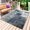 Gray White Blue, variant on Yellow Grey Outdoor Rug 3x5 Ft - Reversible Patio Rug Outdoor Camping Rugs, Modern Oil Painted Abstract Art Aesthetics Washable Indoor Outdoor Area Rugs, Non-Slip Outdoor Carpet Runner for Deck/Porch