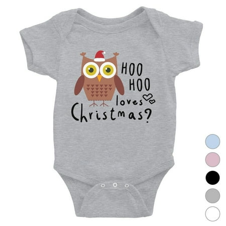 

Hoo Christmas Owl Baby Bodysuit Gift