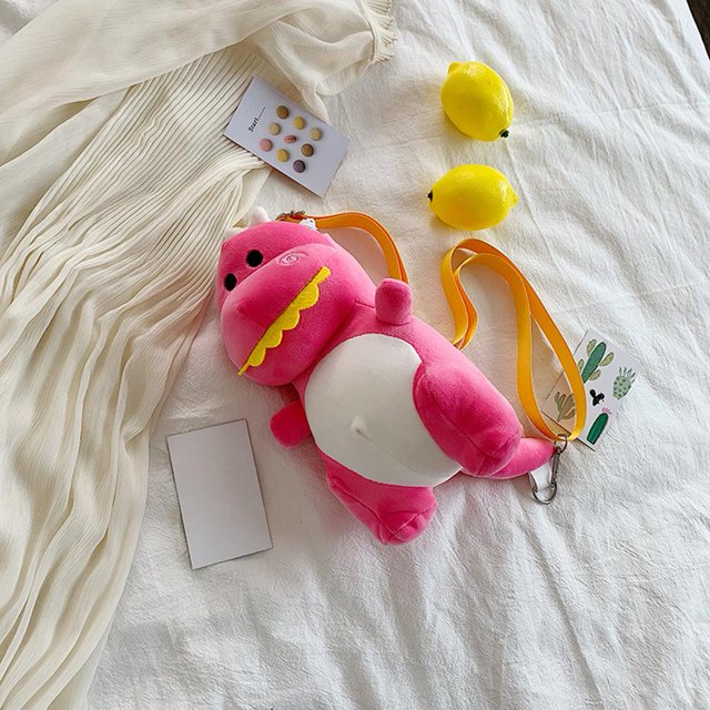 Bolsa de hombro de felpa cruzado de dinosaurio relleno de dibujos animados juguetes de muñecas para niñas Sywqhk Para Estrenar