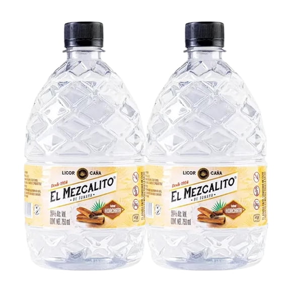 Pack de 2 Licor de Caña El Mezcalito Horchata 750 ml