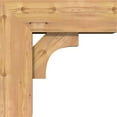 thumbnail image 3 of Ekena Millwork 7 1/2"W x 20"D x 20"H Westlake Block Smooth Bracket w/ Offset Brace, Western Red Cedar, 3 of 25