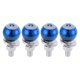 thumbnail image 1 of Tornillos de Placa de Licencia M6 para Motocicleta, Cubierta de 40 mm, Kit Antirrobo de Aleación de Aluminio Azul, 4 Piezas, 1 of 6