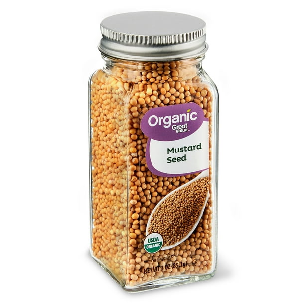 Great Value Organic Whole Mustard Seeds 3 Oz Walmart Com Walmart Com