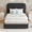 Black, variant on 4 EVER WINNER Full Bed Frame with Headboard, Cloud Boucle Upholstered Platform Bed with Wood Slats, Soft Rounded Corners, No Box Spring Required, Non-Slip and Noise-Free, Easy Assembly, Cream