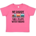 thumbnail image 3 of Inktastic Daddy Still Plays with Trains Boys or Girls Baby T-Shirt, 3 of 5