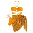 thumbnail image 2 of IDALL Ensembles de Bikini Maillot de Bain Trois Pièces avec Jupe à Cordon et Robe de Bain Micro Bikini A m, 2 of 6