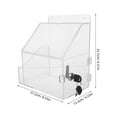 thumbnail image 2 of BRIGHTFUFU Clear Acrylic Donation Box with Lock for Office Use  Versatile and Compact Suggestion Box 10 x 10 x 10 Inches, 2 of 8