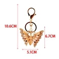 thumbnail image 5 of Llavero de mariposa, llaveros de mochila, regalos de recuerdo de fiesta de aleación, llavero ostentoso 3D, llavero de diamantes de imitación para, 5 of 5