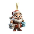 thumbnail image 2 of Nkmbld Santa Claus Ornaments Christmas Tree Decoration Hanging Ornament for Home Office Table Xmas Party Pendant, Unique Xmas Gifts Exchange Decorations, 2 of 8