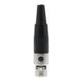 thumbnail image 2 of Bunblic 2xMini 3 Pin XLR Female Cable Connector for Pro Microphones, Black And Sliver , Black, 3 Pcs, 2 of 7
