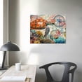 thumbnail image 4 of Orinice Turtle Corals Compass Fine Art Aesthetic Poster & Print Wall Painting for Home Decor 16x12in, 4 of 6
