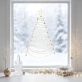 thumbnail image 5 of Christmas Window Tree Lights 4.3FT Hanging Decoration with Star Topper, Pearl Chains, Baubles and Suction Cups for Glass, Battery Operated Indoor Holiday Display for Living Room and Storefront, 5 of 6