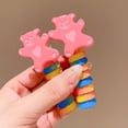 thumbnail image 4 of Fiudx Anillos para El Cabello con Lazo, Lindas Gomas para El Cabello, Suaves con Diseño Elástico, Ajustables para Un Peinado Fácil, Perfectos para Mañanas Ocupadas, Ideales para Niñas, Vienen En Dos, 4 of 4