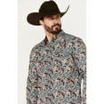 thumbnail image 2 of Moonshine Spirit Men's Gypsy Club Paisley Print Long Sleeve Western Snap Shirt - MSSU23W17-NVY, 2 of 4