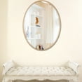 thumbnail image 3 of OVALCREST - Singapore Framed Floating Oval Mirror - Gold Paint - 12 5/8" x 16 5/8", 3 of 8