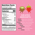 thumbnail image 2 of KIWI BERRY All Natural Fruit Snacks, Healthy Snack Pack, Real Fruit! Gluten Free, Non GMO, Vegan, Low Carb, Low Fat, Kosher, Variety Pack, Great For Adding To Gift Box, 1.0 oz (Pack of 12), 2 of 9
