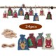 thumbnail image 1 of Calendario de Adviento de Navidad de 24 piezas, bolsa de regalo DIY, cuenta atrás de Año Nuevo 2022, regalos de Navidad, regalos de Navidad Natal, venta al por mayor, 1 of 4