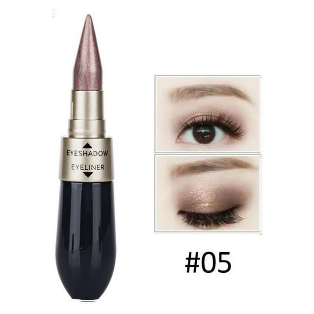 Ganfancp Sombra Líquida de Doble Extremo Delineador de Ojos Combinado Fácil de Llevar 9Ml Ofertas Flash Liquidación 1* Sombra de Ojos En Crema de Doble Uso (Eyeliner)
