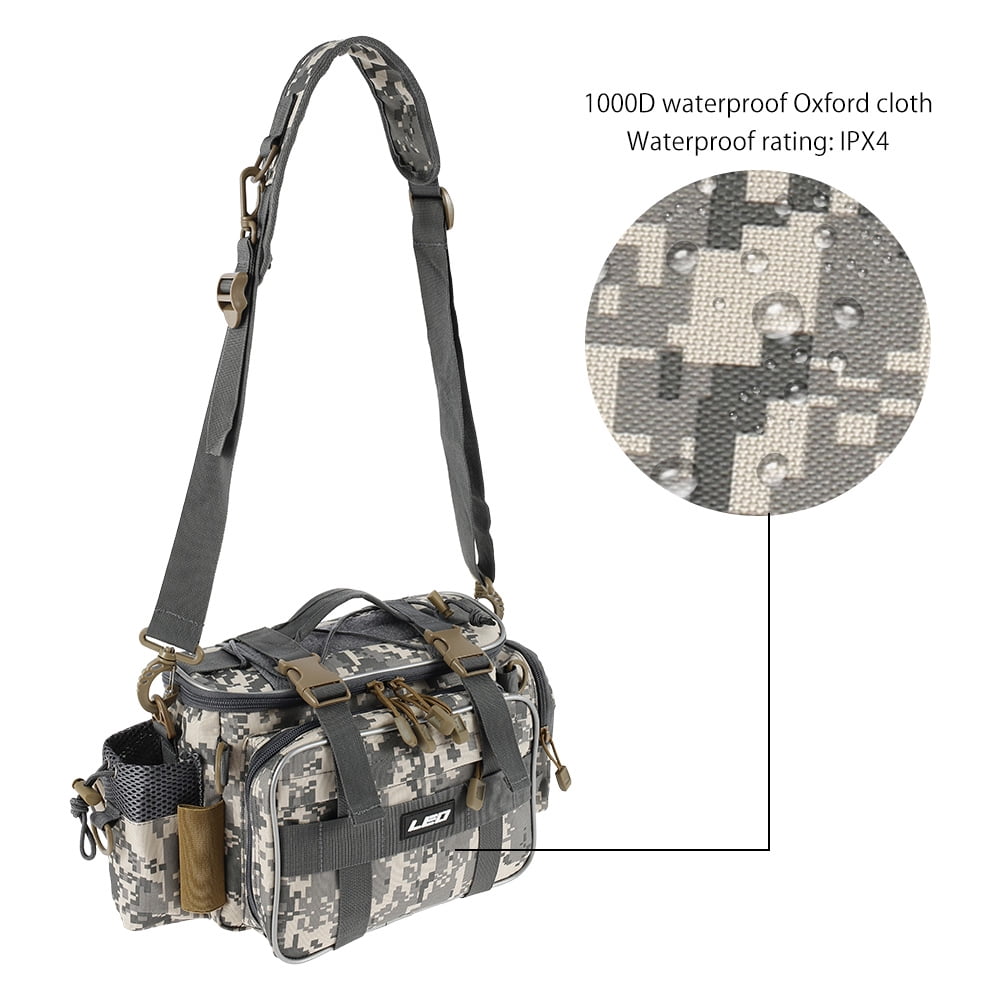 Miuline Fishing Tackle Bag Fishing Backpack Fishing Lures Bait Box Storage Bag Ship