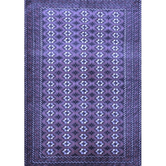 Ahgly Company Indoor Rectangle Persian Blue Traditional Area Rugs, 8' x 12'