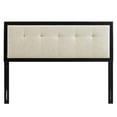 thumbnail image 3 of Modway Draper Tufted Queen Fabric and Wood Headboard in Black/Beige, 3 of 8