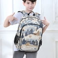 thumbnail image 6 of FORMRS Unisex School Backpack 17" Student Travel Bag with Laptop Compartment, Snowy Winter, 6 of 7