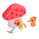 thumbnail image 3 of Juguetes magnéticos para gusanos de pájaros, habilidades motoras finas, desarrollo sensorial, juego de alimentación de pájaros para niños pequeños, rojo, 3 of 9