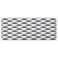 thumbnail image 1 of Hedgehog Kitchen Mat, Sketchy Hedgehogs Illustration Monochrome and Wildlife Nature Inspired, Plush Decorative Kitchen Mat with Non Slip Backing, 47" X 19", Black White, by Ambesonne, 1 of 1
