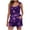 Purple, variant on Tnhcen 2 Piece Valentine's Day Women's Print Soft Sleeveless Pajama Sets Tank Top Pjs And Shorts Sleepwear Homewear Set S-2XL