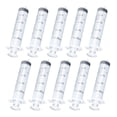 thumbnail image 1 of 10 Pcs 20ml Syringe Plastic Syringe No Needle Liquid Measuring Syringe for Labs Animal Feeding Dispensing Plant Watering, 1 of 5