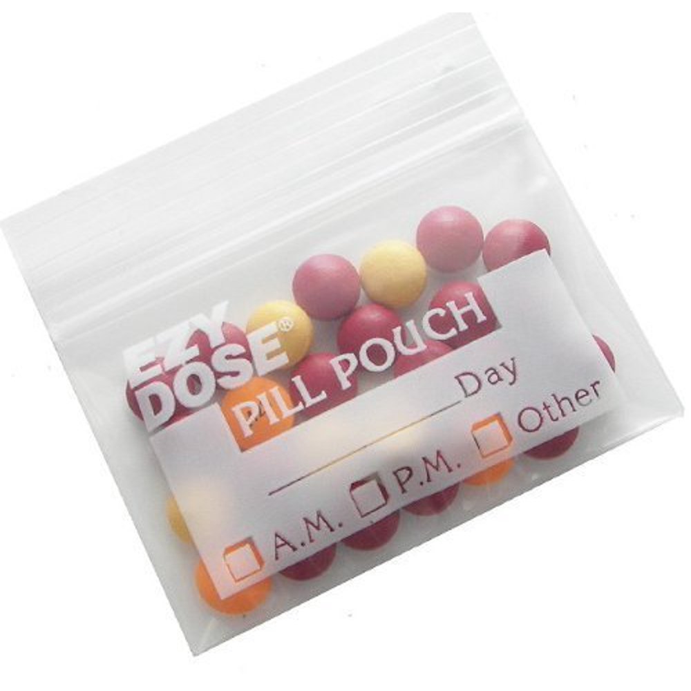 Plastic Pill Pouches 100ct (3 Pack)