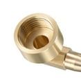 thumbnail image 5 of Uxcell 10mm Barbed x G1/2 Female Thread Brass Hose Barb Fitting Elbow, 5 of 6