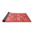 thumbnail image 2 of Ahgly Company Indoor Square Abstract Red Modern Area Rugs, 3' Square, 2 of 4
