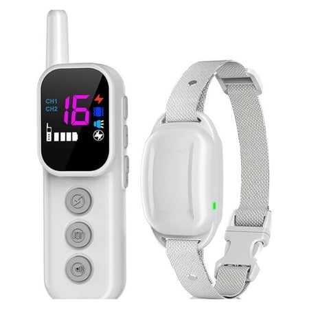 Smart Color Screen Dog Training Collar with Remote 2 in 1 Automatic Anti Bark Device