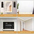thumbnail image 4 of 181x3.2 Inch Foam Molding Peel and Stick 3D Flexible Wall Edging Lines Baseboard White Gold Self Adhesive Wallpaper Border Trim Mirror Sticky Wall Base Moulding Trim for Wall Hotel, 4 of 9