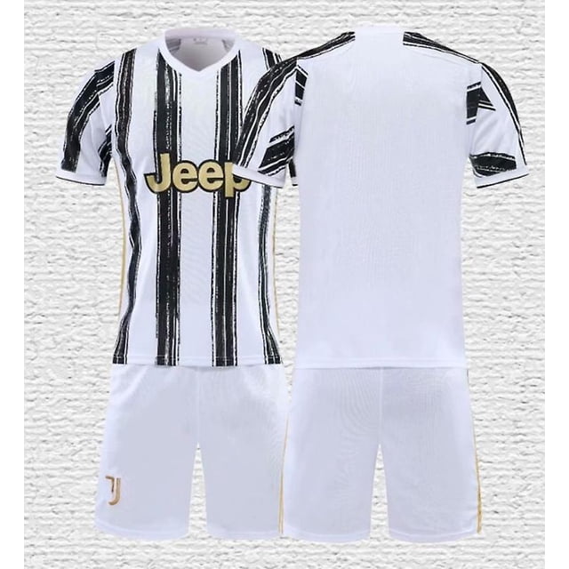 Nuevo 2021/2022 Camiseta de fútbol para niños 7 # Ronaldo 10 # Dybala Camisetas de fútbol Conjunto de pantalones cortos Tallas para jóvenes-B Blanco-22 BmatwkZeng Bmatwk Jersey