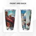 thumbnail image 3 of KLL Beautiful Red Train Hot Air Balloon Print 40oz Stainless Steel Insulated Car Cup with Spillproof Lid - Keep Your Drink Hot or Cold on the Go-Straw Three-piece Set, 3 of 8