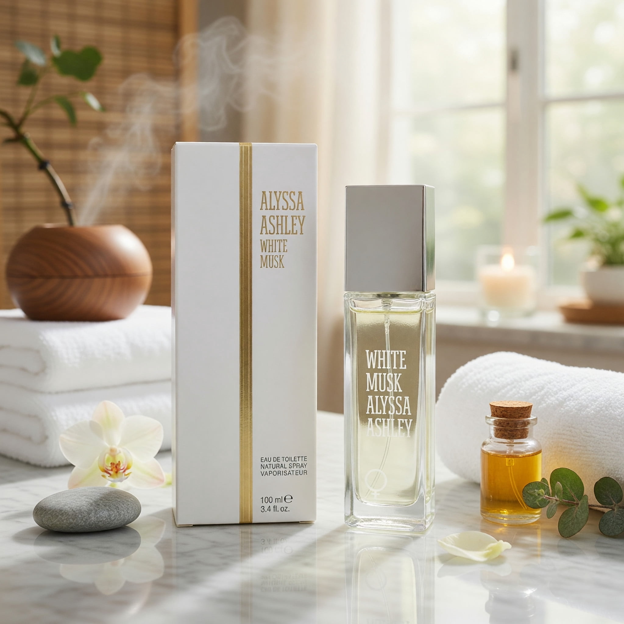 Alyssa Ashley White Musk Eau De Toilette Spray, Floral and Musky
