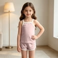 thumbnail image 7 of Enjoytime Toddler Summer Outfits Sleeveless Tanks Tops with Shorts 2 Piece Set Cute Soft Baby Girl Clothes, 7 of 7