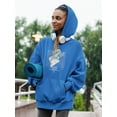 thumbnail image 2 of Abstract Woman Statue Techno Hoodie Women -Image by Shutterstock, Female x-Large, 2 of 4