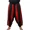 Black-Red, variant on ThePirateDressing Men's Medieval Renaissance Pirate Costume Pants