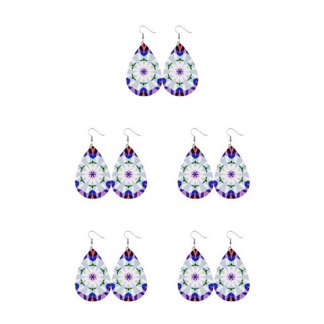 Jumpingount Pendientes de gota de agua, accesorio de moda para mujer, adorno para el cuerpo, decoración colgante, pendiente de cuero, regalo de cumpleaños Type2 NO2 Jumpingount CBP318333
