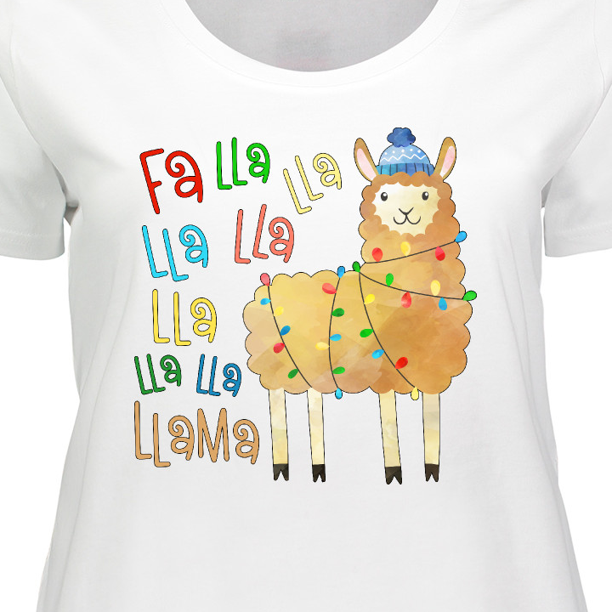 Inktastic Cute Christmas Fa Lla Llama Women