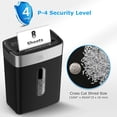 thumbnail image 5 of Shredder for Home Office, 4 Gallons 8-Sheet Cross Cut Credit Card Shredder, Small Paper Shredder for Home Use, 5 of 6