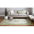 Dover Collection Rug 5' x 8' Green LowPile Rug Perfect For Bedrooms, Dining Rooms