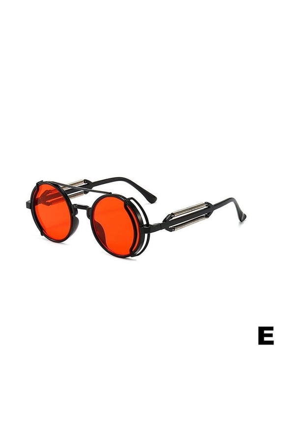 Retro Steampunk Sunglasses Round Metal Circle Glasses Accessories