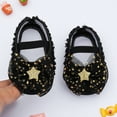 thumbnail image 5 of Newborn Baby Girl Princess Star Net Yarn Bowknot Soft Sole Cloth Crib Shoes Infant Wedding Dress Flat Shoes 0-18 Months, 5 of 9