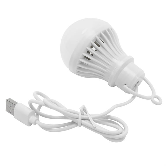 LED Emergency Light, Emergency Light Bulb USB Charging Low Voltage LED Bulb White Light Anti-Dust For Outdoor For Camping