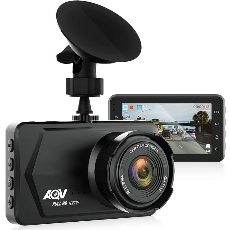 AQV OK770 Dashcam Front 1080P FHD - 170° Wide Angle - 3 inch